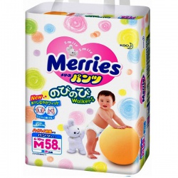 Merries трусики 6-10 кг 58 штук (M)